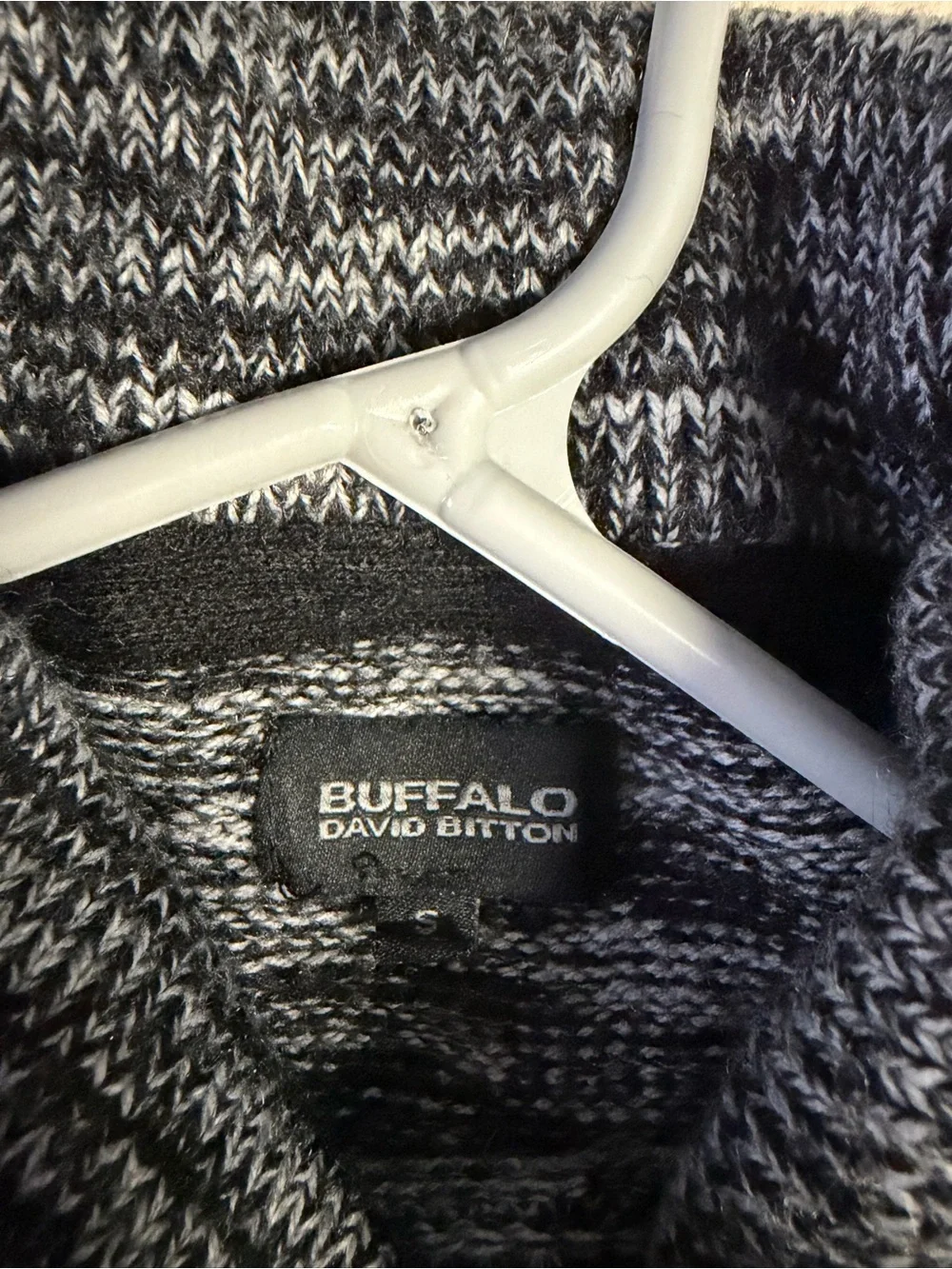 Buffalo David Bitton Black & Gray Marled Turtleneck Sweater